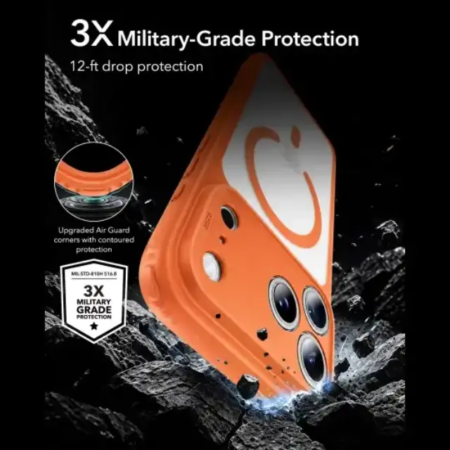 Esr Θήκη Κινητού iPhone 17 Pro Max / 18 Pro Max Classic Hybrid Magsafe Frosted Orange 3