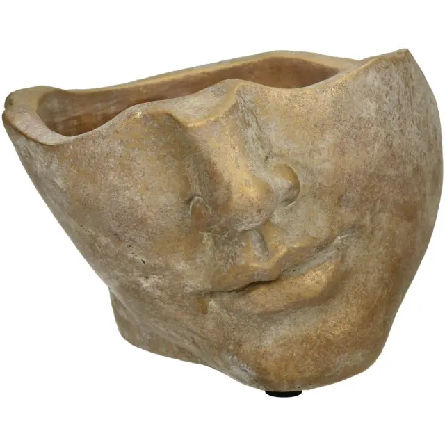 Κασπώ Πρόσωπο Χρυσό Τσιμέντο 21.5x19x14cm