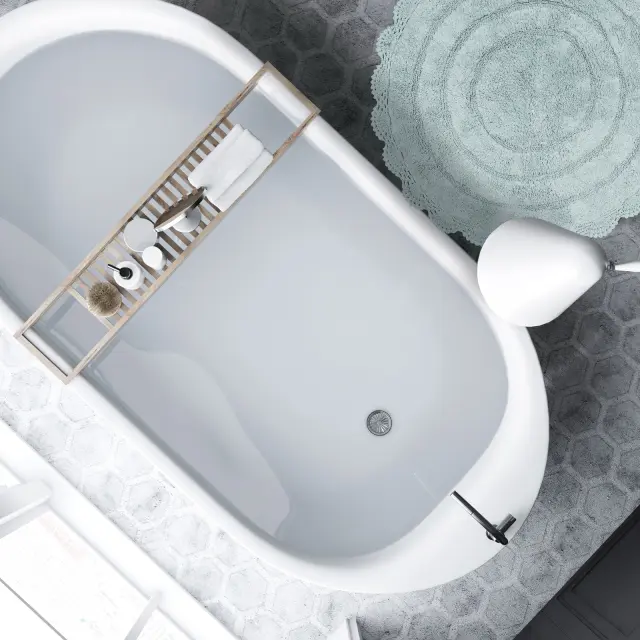 Πατάκι Μπάνιου Φ60 Bathmats Das Home 0635 Γαλάζιο 3