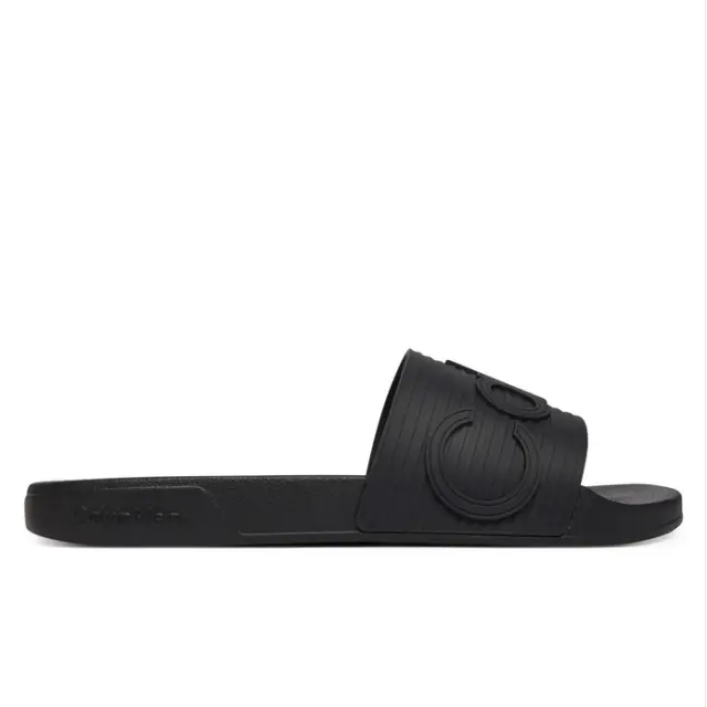 Ανδρικές Παντόφλες Slide Calvin Klein HM0HM02113-0GJ Μαύρες Μαύρο - 41