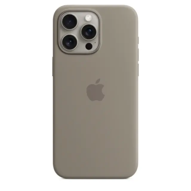 Apple iPhone 15 Pro Max Silicone Case With MagSafe Clay