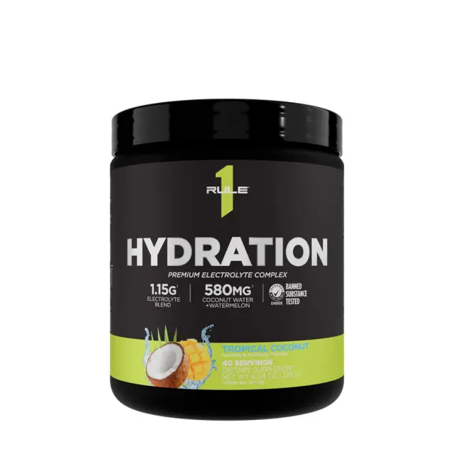 Rule1 Hydration tropical-coconut, 40-servings