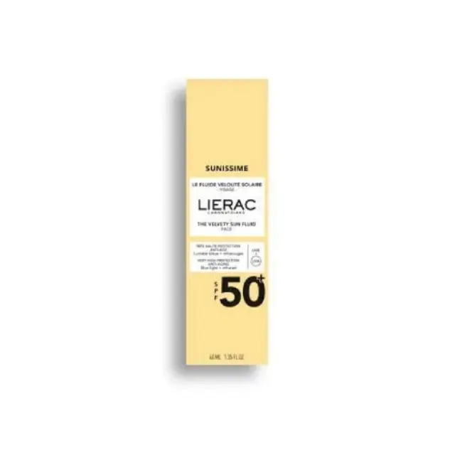 Lierac | Sunissime The Velvety Sun Fluid Λεπτόρρευστο Βελούδινο Αντηλιακό Προσώπου SPF50+ | 40ml