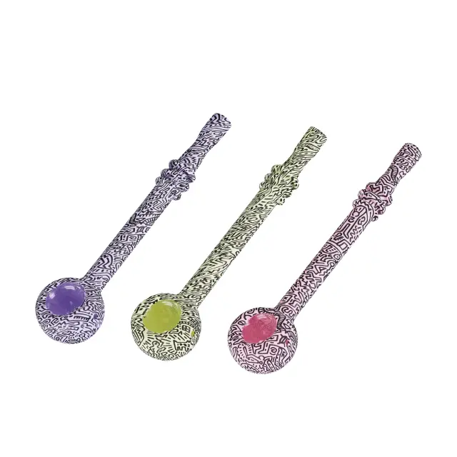Champ High Doodle Glass Pipe 12cm