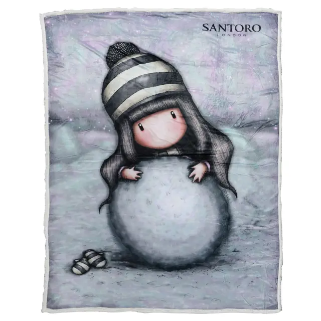 Κουβέρτα 160Χ220 Μονή Fleece Sherpa Das Home Santoro Gorjuss The Snow Girl 5033 2