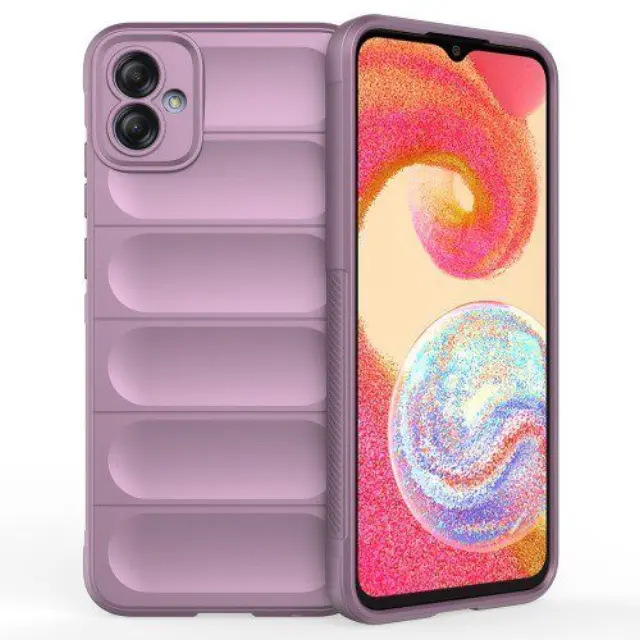 Back Cover Θήκη Σιλικόνης Rugged Anti Scratch για Samsung Galaxy A04e 4G- Purple OEM