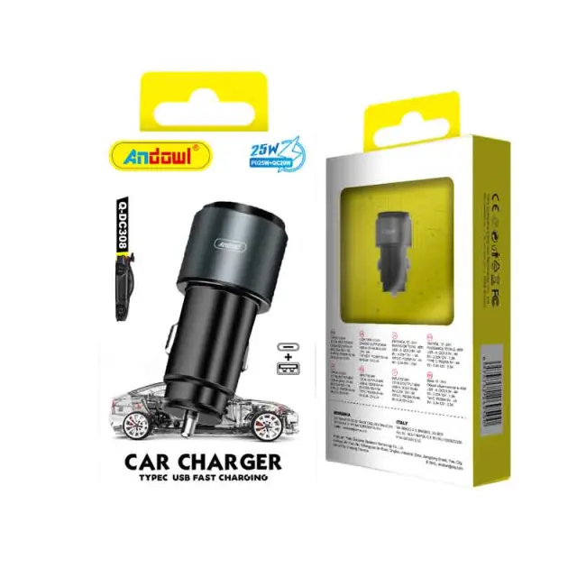 Andowl Φορτιστής αυτοκινήτου 25W Q-DC308 - Car charger 269500