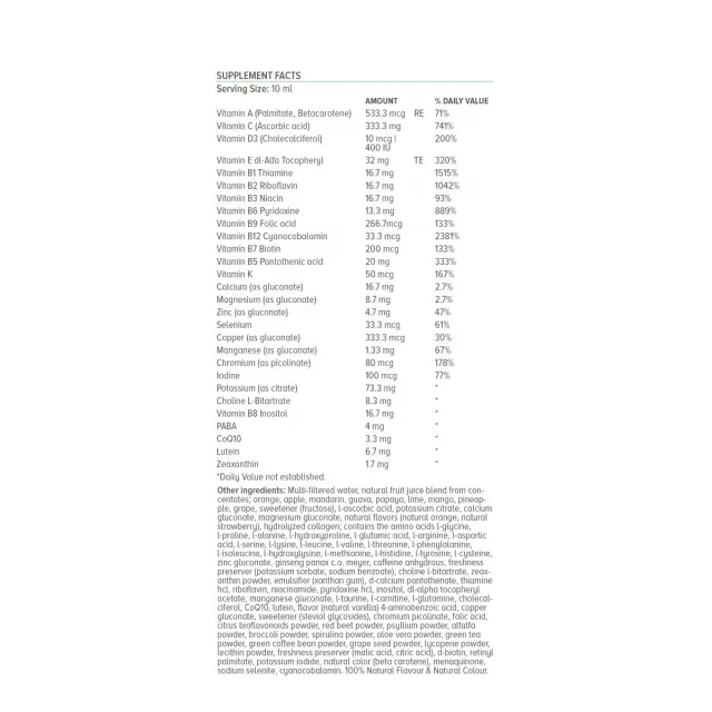 Natural Vitamins | Premium Teen Multivitamin Πολυβιταμίνη για Εφήβους με Γεύση Πορτοκάλι | 500ml 3