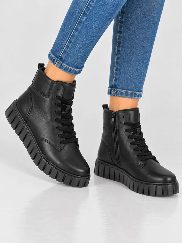Gabor Μποτάκια Γυναικείο δέρμα Μαύρο GAB/801602 006-BLACK - 36 2