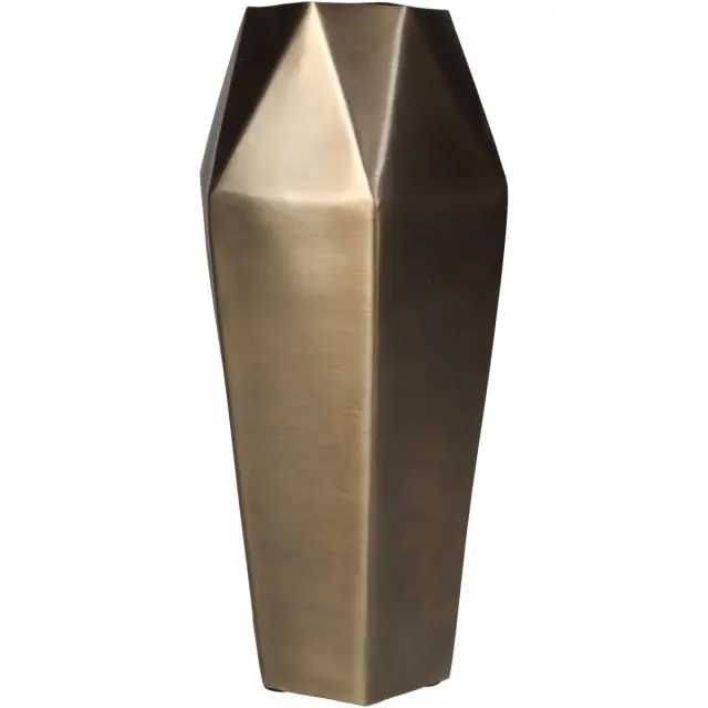 Βάζο Μπρονζέ Μέταλλο 11.5x11.5x25.5cm 2