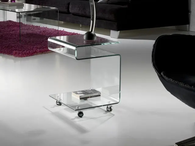 Glass 552522 τραπεζάκι διάφανο 38x42x54