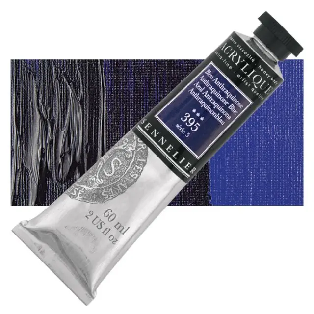 Ακρυλικό Sennelier Extra Fine - 395 Anthraquinone Blue S5 - 60ml