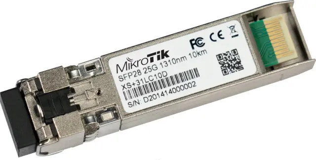 MikroTik 1/10/25G SFP/SFP+/SFP28 optical module XS+31LC10D, SM, 10km, 1310nm