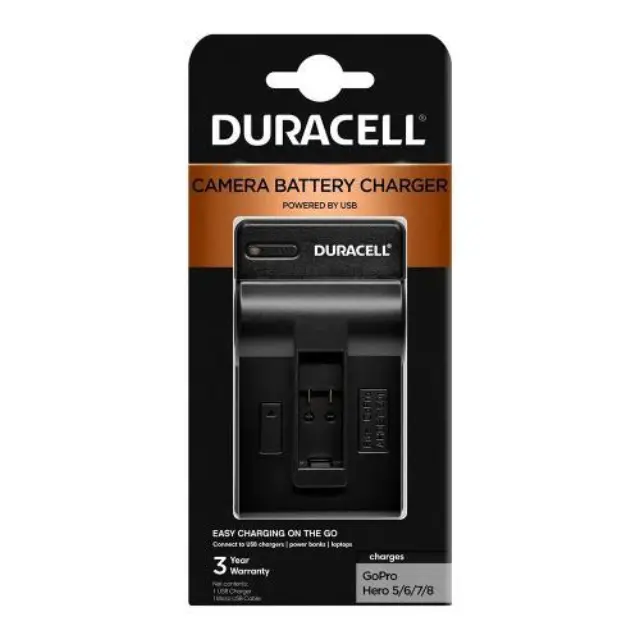 Φορτιστής Μπαταριών Κάμερας Duracell DRG5946 για GoPro Hero 5/6/7/8 N65174