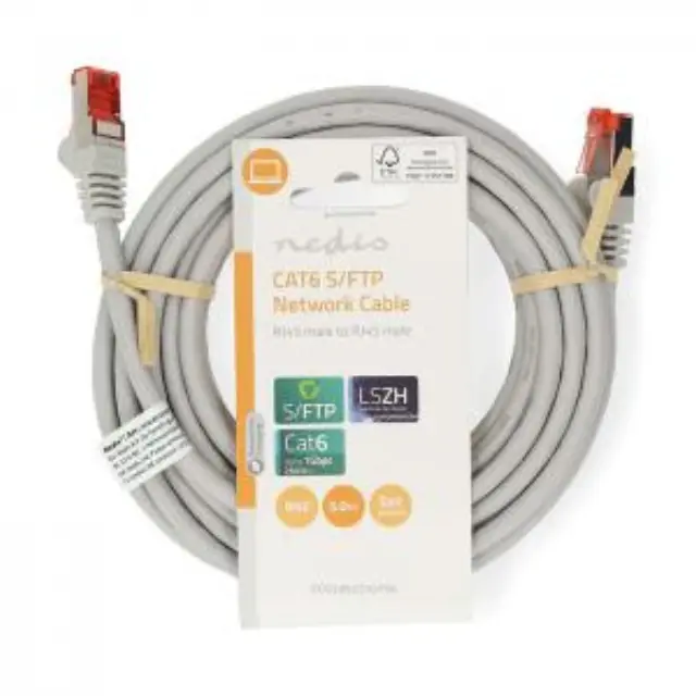 Καλώδιο δικτύου CAT 6, S/FTP, 5.00m σε γκρι χρώμα. 3
