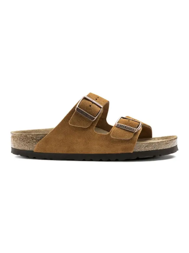 Birkenstock Πέδιλα Γυναικείο δέρμα suede Καφέ BIR/ARIZONA SOFT 1009527 MINK 3