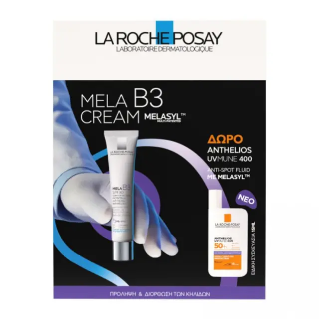 La Roche Posay | Promo Mela B3 SPF30 Κρέμα Προσώπου κατά των Κηλίδων & Δώρο Anthelios UVMUNE 400 Anti-Dark Spot Fluid SPF50+ 15ml | 1σετ