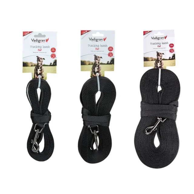 Vadigran Λουρί Tracking Nylon Πλακέ Μαύρο 5m/15mm 2