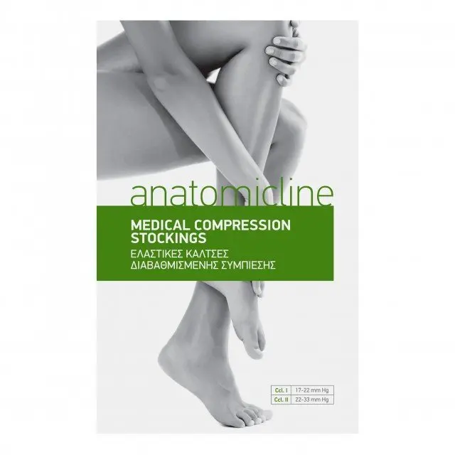 ANATOMIC LINE 6330 Κάλτσα Κάτω Γόνατος Με Κλειστά Δάχτυλα Class ΙI 22-33 mm Hg Χρώμα Μπέζ - XL