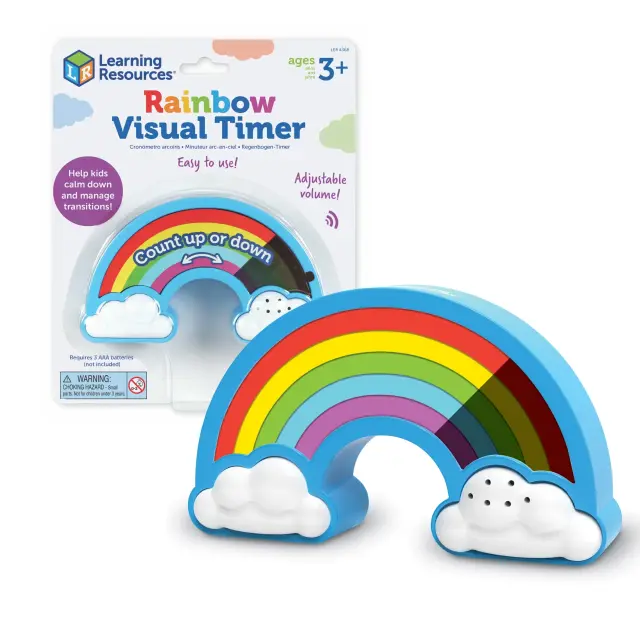 Learning Resources Rainbow Visual Timer Οπτικός Χρονοδιακόπτης Αντίστροφης Μέτρησης (3+ ετών) LER4368
