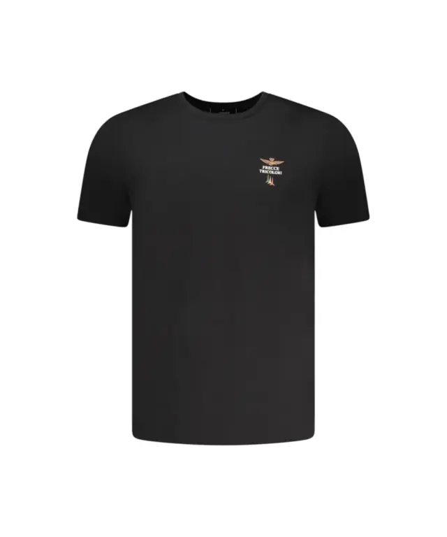 Aeronautica Militare - Ανδρική Κοντομάνικη Φανέλα SCOTI005J508-34300 Μαύρο 3