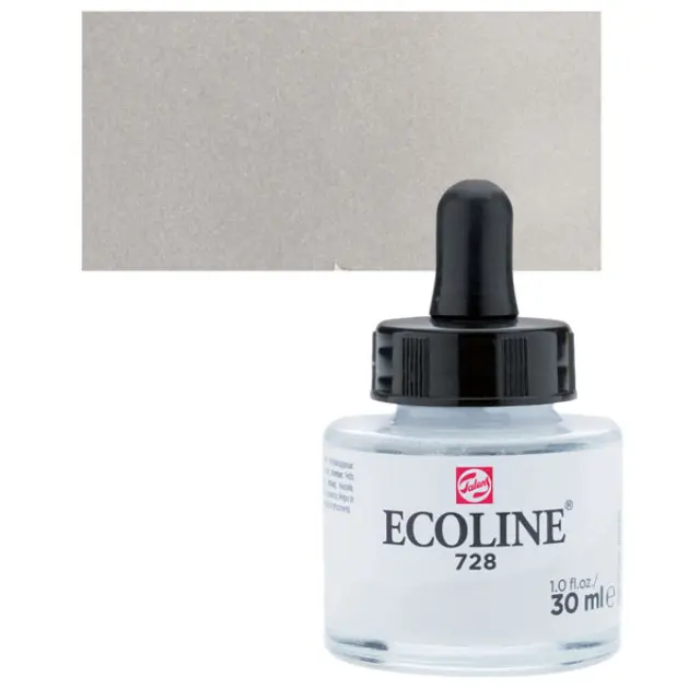 Μελάνι Talens Ecoline - 728 Warm Grey Light - 30ml
