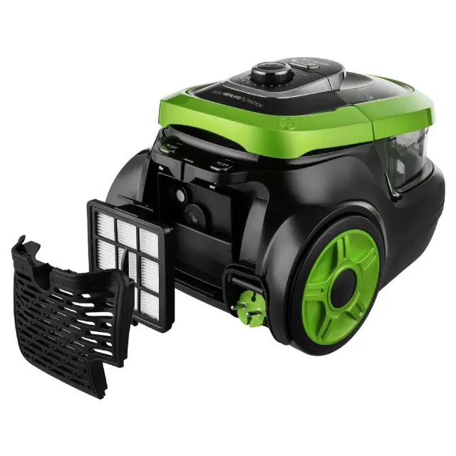 Ηλεκτρική Σκούπα Sencor SVC 1038GR 750W χωρίς Σακούλα με σωλήνα XL Clean Air Dual HEPA H13 75 dB(A) Μαύρο/Πράσινο 3