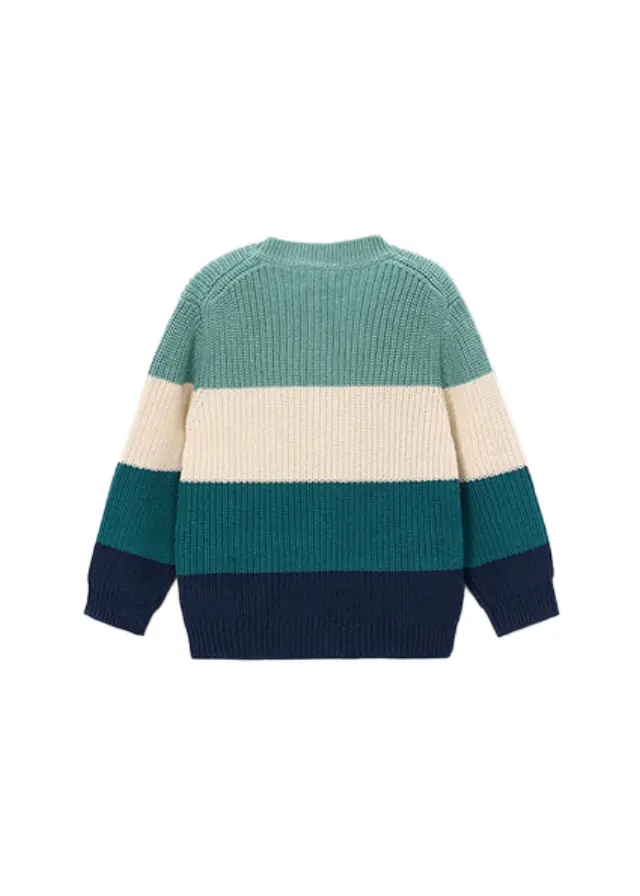 Mayoral παιδική πλεκτή μπλούζα για αγόρι color blocking 16-04305-2 2