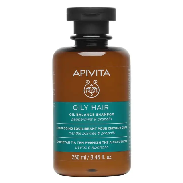 Apivita | Oily Hair Σαμπουάν Για Τη Ρύθμιση Της Λιπαρότητας | 250ml