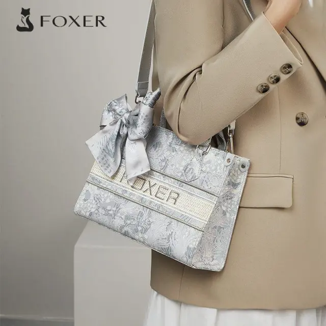 Γυναικεία Τσάντα Χειρός Foxer 9165028F ασημί - One Size 2
