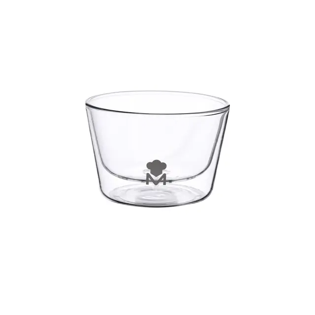 Master Pro Mixology Γυάλινο Μπολ Σερβιρίσματος με Διπλό Τοίχωμα 360ml
