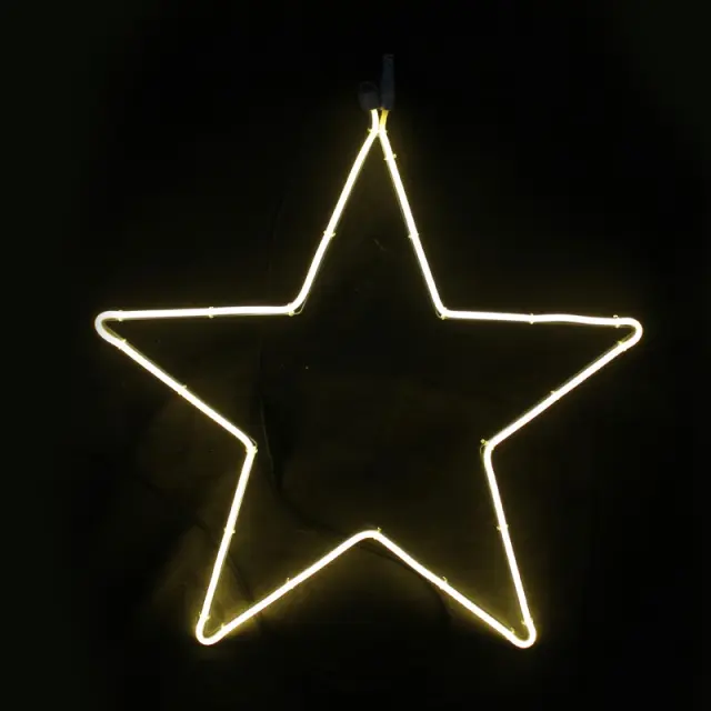 ΑΣΤΕΡΙ 200 LED NEON ΦΩΤΟΣΩΛΗΝΑ 2m SMD ΘΕΡΜΟ ΛΕΥΚΟ ΣΤΑΘΕΡΟ ΜΕ 1.5m ΚΑΛΩΔΙΟ IP44 580x540mm / X082001415