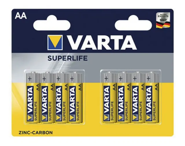 Varta® Super Heavy Duty Μπαταρίες AA 8pcs