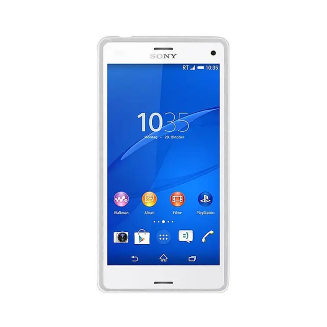 Θήκη Σιλικόνης S-Line Case Για Sony Xperia Z3 Compact Λευκή 2