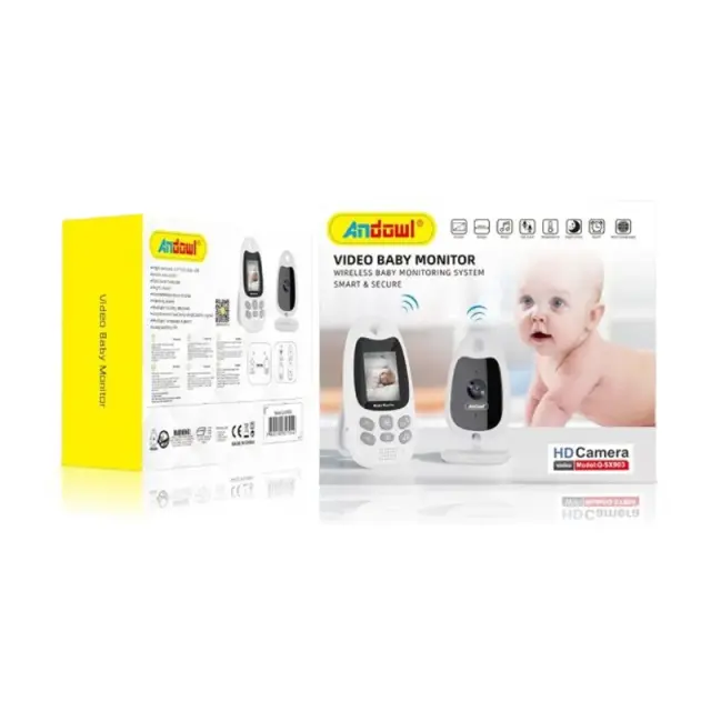 Ασύρματο Baby monitor 2″ HD αμφίδρομης επικοινωνίας Andowl Q-SX903 – Λευκό 2