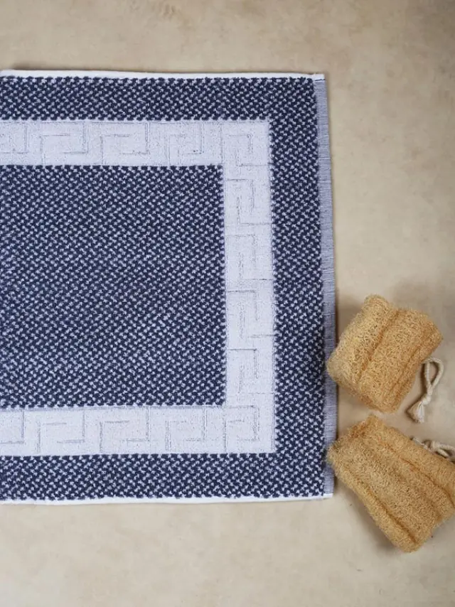 Πατάκι μαίανδρος Grey/White 50x75 Sunshine
