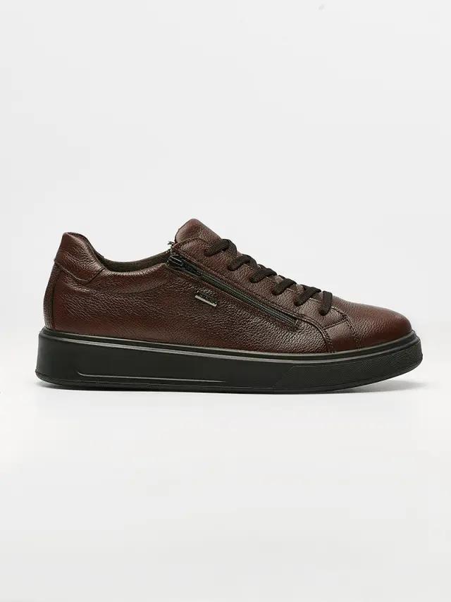 Imac Sneakers Ανδρικό δέρμα Καφέ IMA/652658 MARRONE 2
