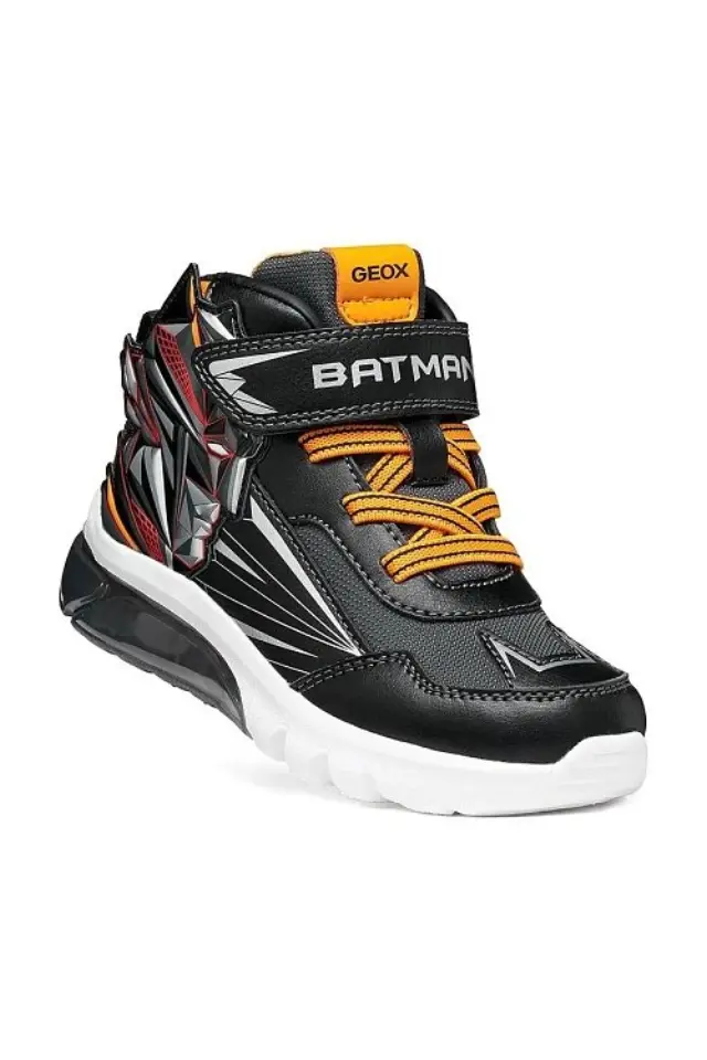 Παιδικό Παπούτσι για Αγόρι Geox J Ciberdron Boy x Batman (Μεγέθη 24-33) ΜΑΥΡΟ 2