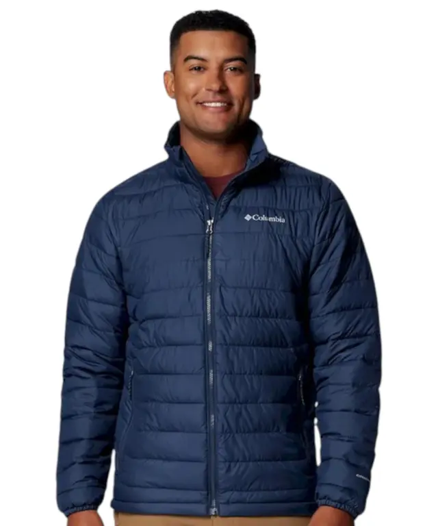 Columbia - Ανδρικό Μπουφάν Powder Lite II Hooded WX6272-464 Μπλε - S