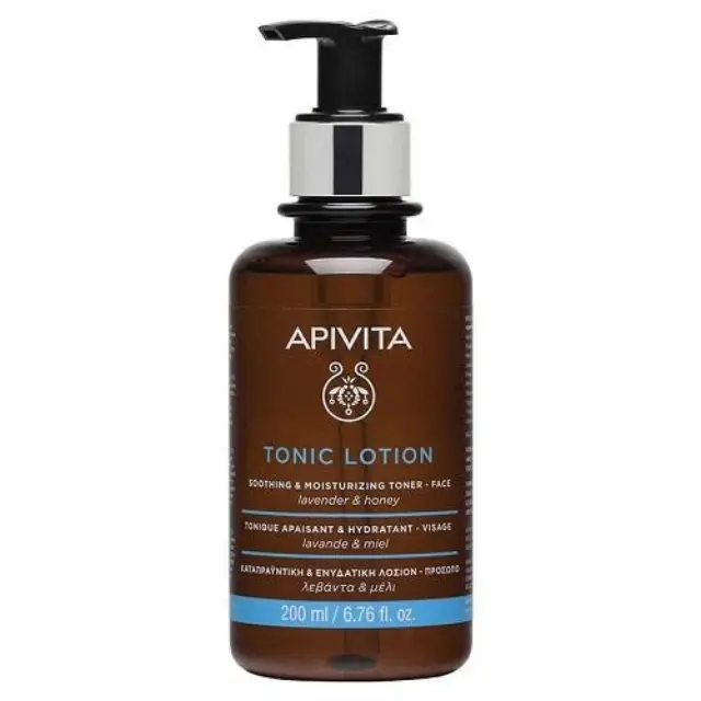 Apivita Tonic Lotion Soothing & Moisturizing Καταπραϋντική & Ενυδατική Λοσιόν Προσώπου Λεβάντα & Μέλι, 200ml