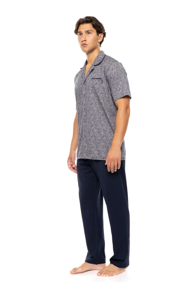 S-M566 - Type - PYJAMA BUTTONED MIDNIGHT BLUE - L 2
