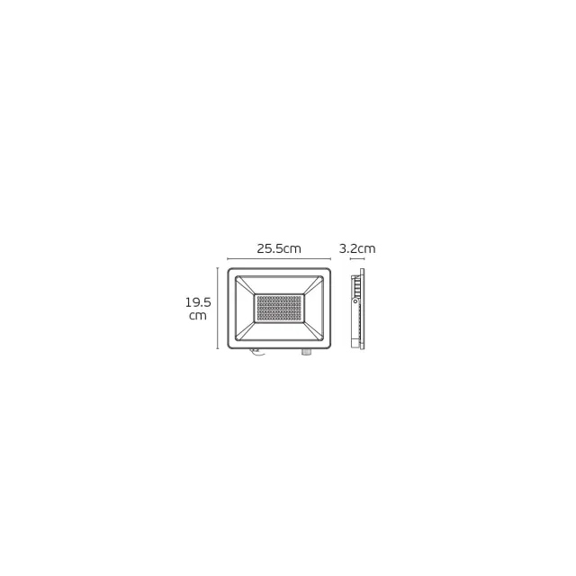 Προβολέας LED CCT 100W Μαύρος IP65 – Artes VK/02243/B/CCT Μαύρο 3