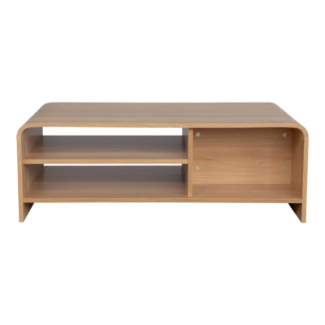 Τραπέζι σαλονιού Anfen pakoworld mdf σε φυσική απόχρωση 100x50x35,5εκ 3
