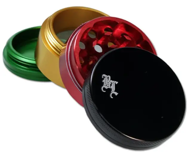 Black Leaf Grinder Τρίφτης Rasta 49mm Aluminium - 4 Parts 2
