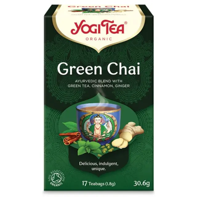 Βιολογικό Πράσινο Τσάι Green Chai • Yogi Tea • 30.6γρ