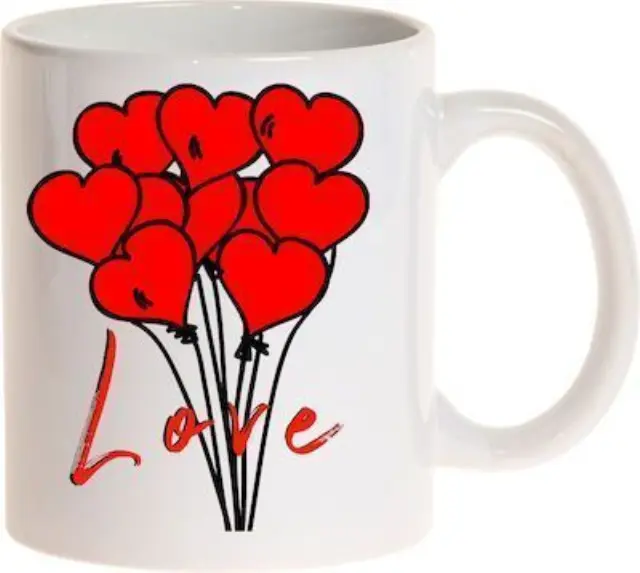 Κούπα Αγίου Βαλεντίνου love & hearts 325ml (κωδ. 2266)
