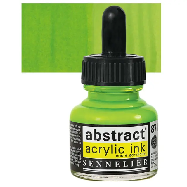 Sennelier Abstract Ακρυλικό Μελάνι 871 Bright Yellow Green - 30ml