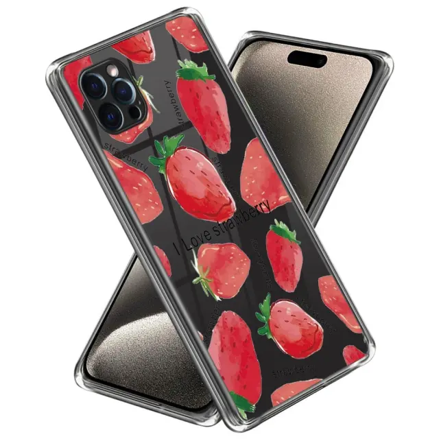Θήκη για iPhone 15 Pro Max-Strawberries Pattern OEM