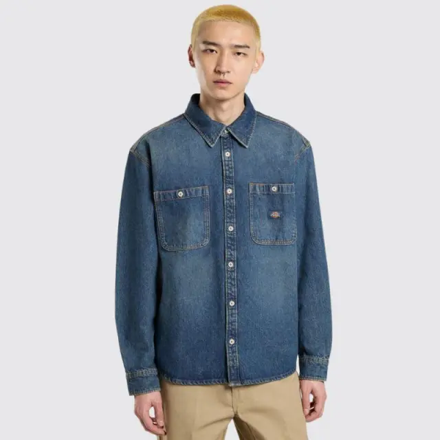 Πουκάμισο Demin Dickies DK0A87PXL231 Χακί - L