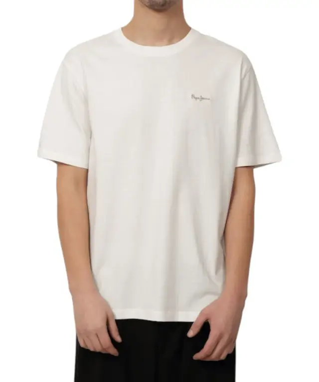 Pepe Jeans - Ανδρικό T-shirt Contrast Connor Regular Fit PM509933-803 Εκρού